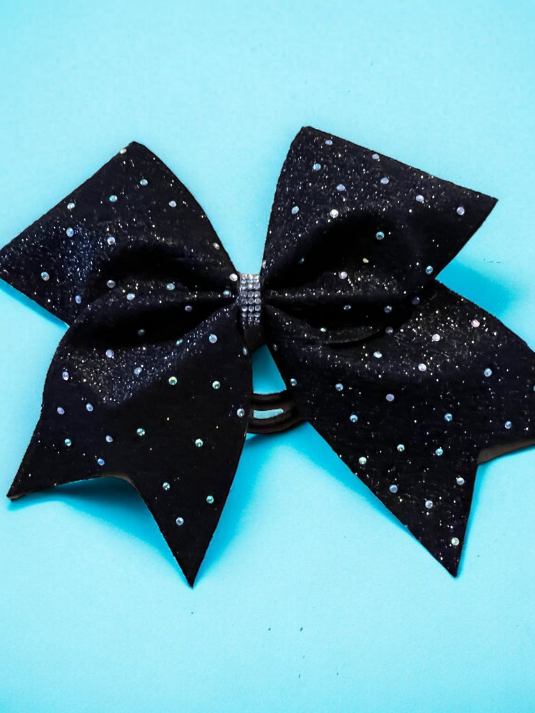 Sample - Black glitter and light rhinestone