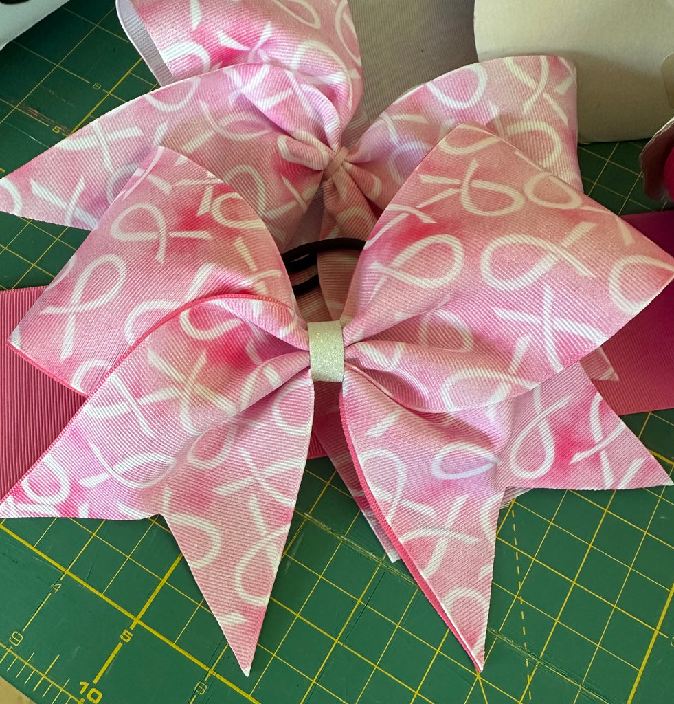 Pink on Pink Breast Cancer Bow - Limited Edition